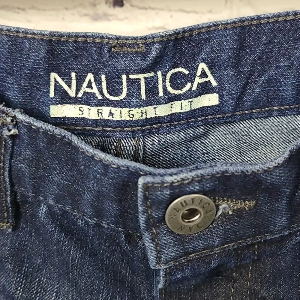 Nautica Boys Stanley Straight Leg Jeans – Dark Blue Denim | Youth 16 | 28x30